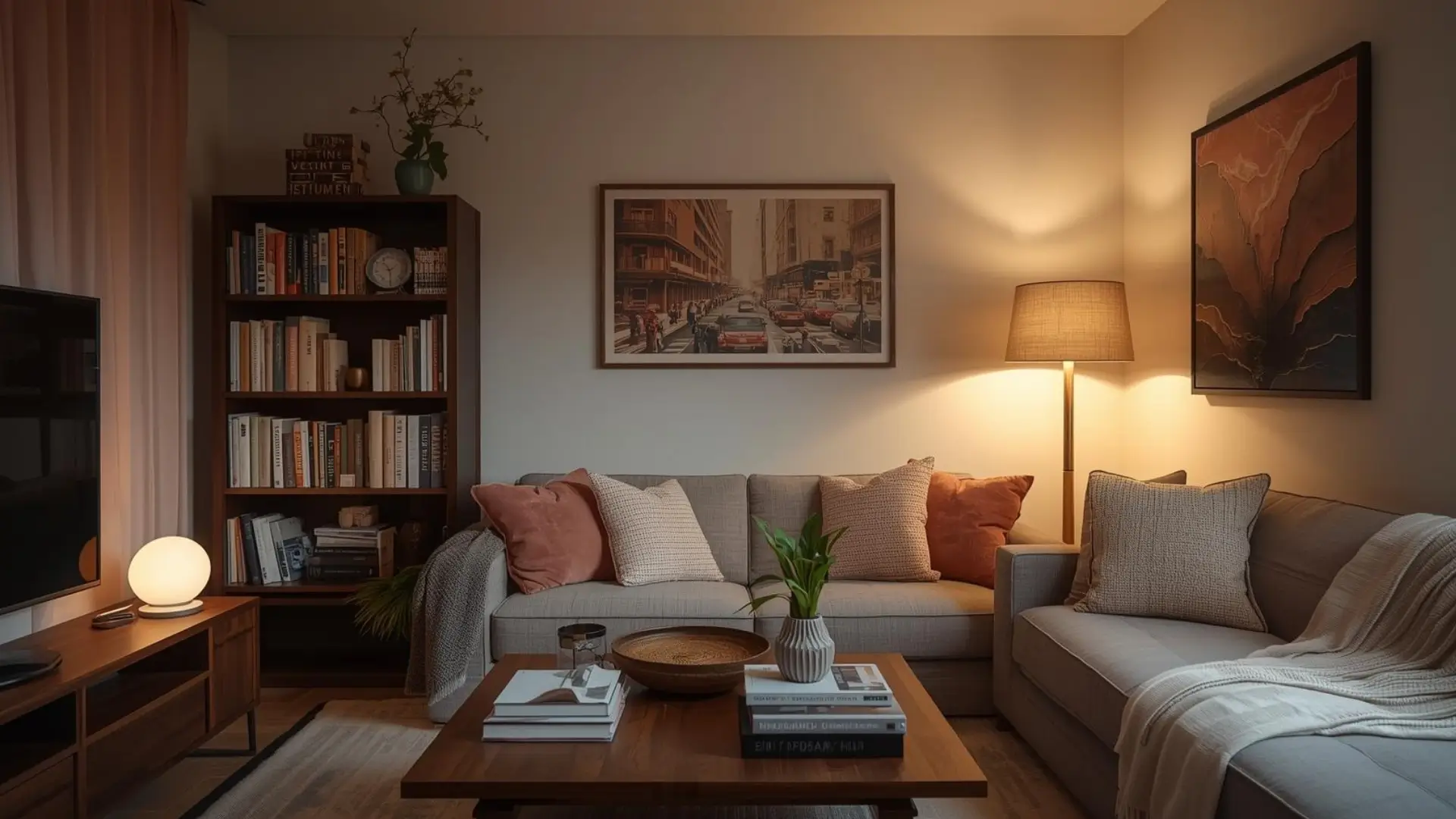 Selection of aesthetic home styles from Dark Academia to Soft Romantic on a moodboard.